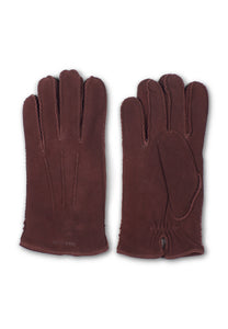 Leather Gloves Sander Brown