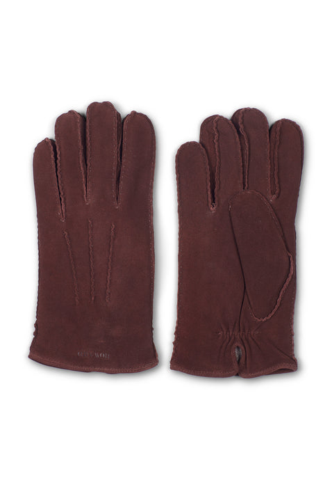 Leather Gloves Sander Brown