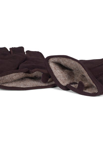 Leather Gloves Sander Dark Brown