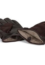 Load image into Gallery viewer, Leather Gloves Bayford Dark Brown
