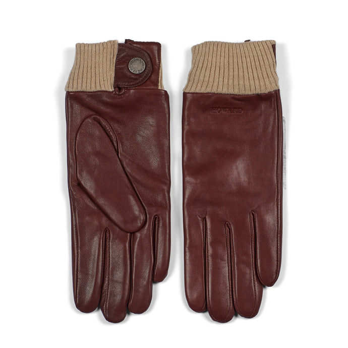 Women's Leather Gloves Lily Brown