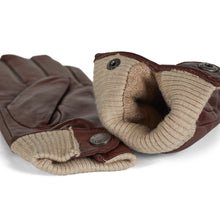 Load image into Gallery viewer, Women&#39;s Leather Gloves Lily Brown