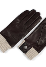 Load image into Gallery viewer, Women&#39;s Leather Gloves Lily Dark Brown