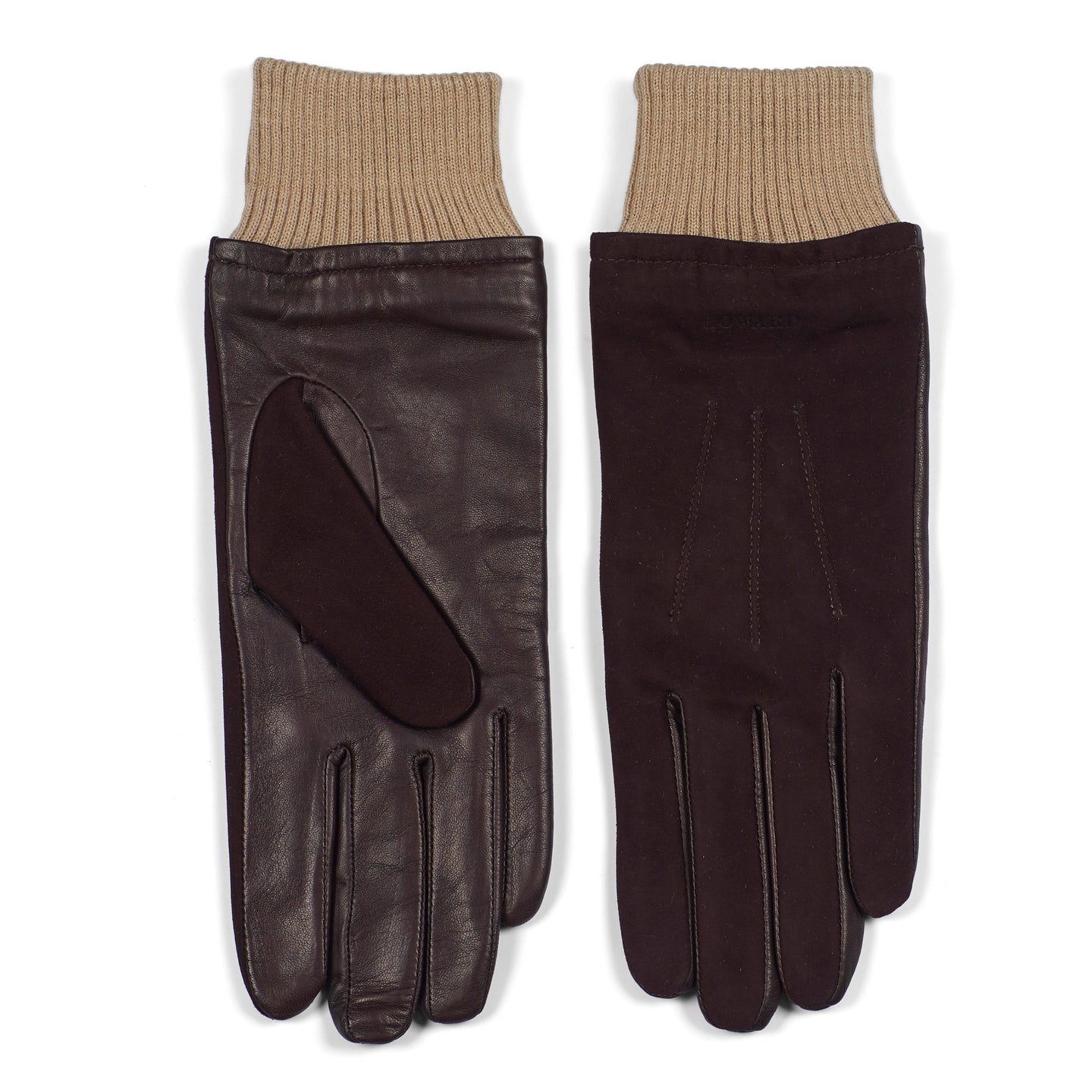 Women's Leather Gloves Leah Dark Brown
