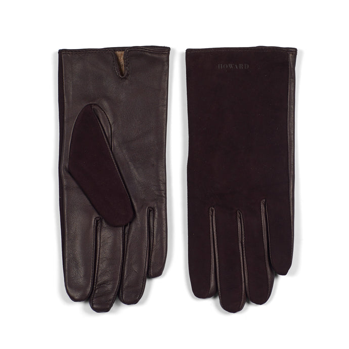 Women's Leather Gloves Luna Dark Brown