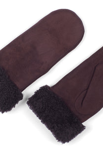Women's Leather Gloves Elsa Dark Brown