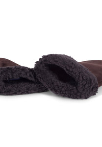 Women's Leather Gloves Elsa Dark Brown
