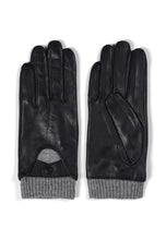 Load image into Gallery viewer, Women's Leather Gloves Sienna Black / Grey