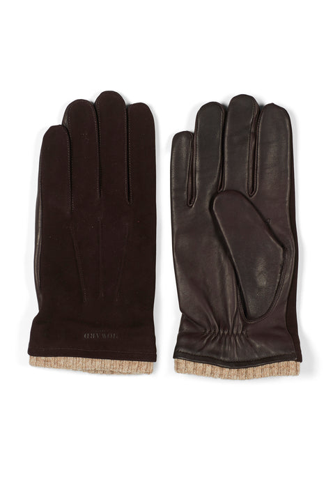 Leather Gloves Bob Dark Brown