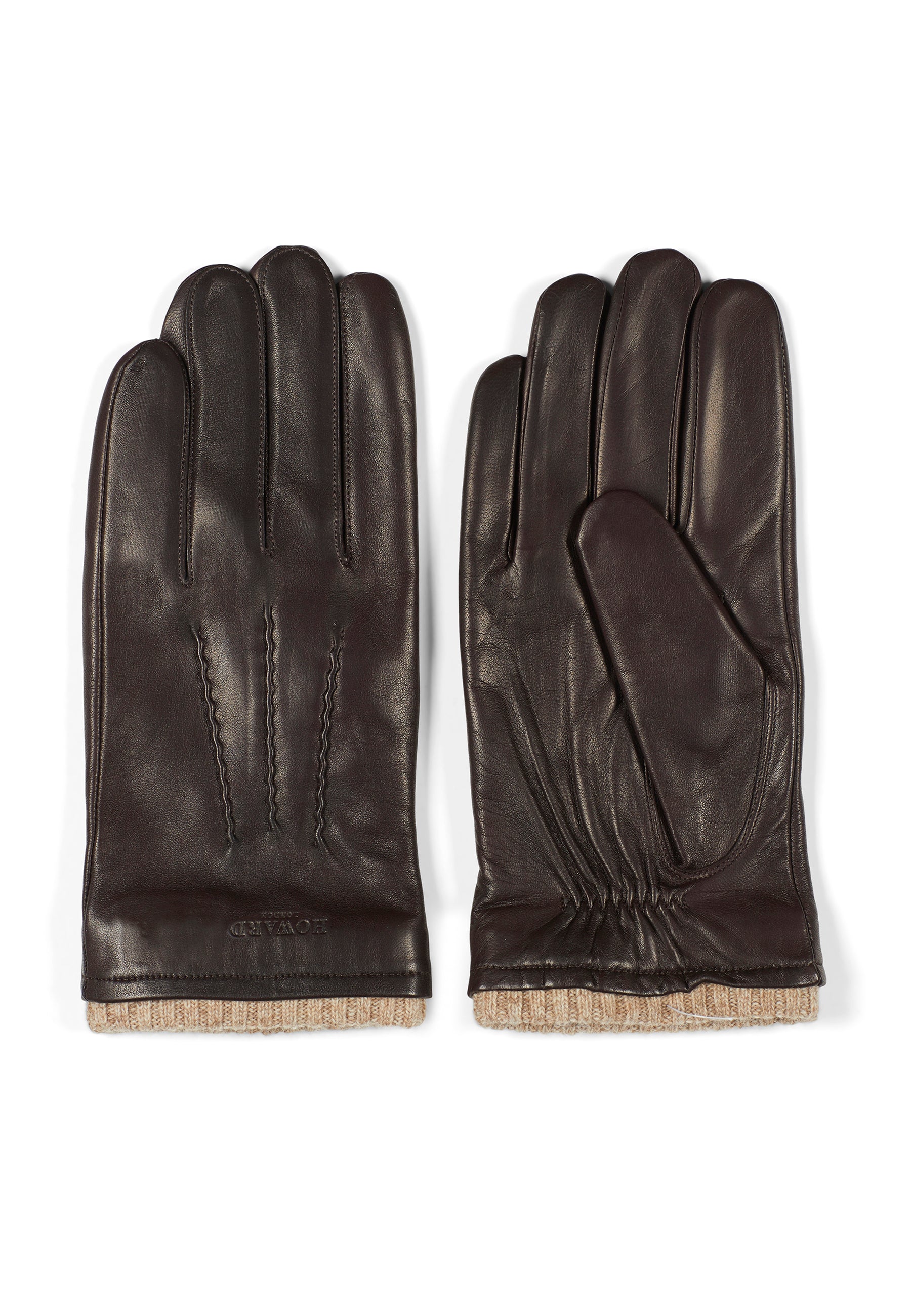 Leather Gloves Ted Dark Brown – Howard London