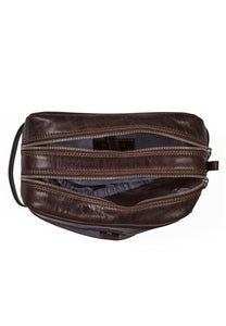 Toiletry Bag Hayden Dark Brown