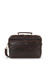 Briefcase Bag Damien Dark Brown