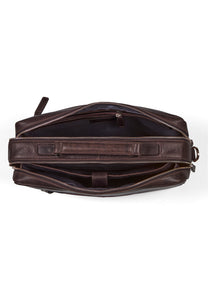 Briefcase Bag Damien Dark Brown