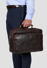 Load image into Gallery viewer, Briefcase Bag Damien Dark Brown