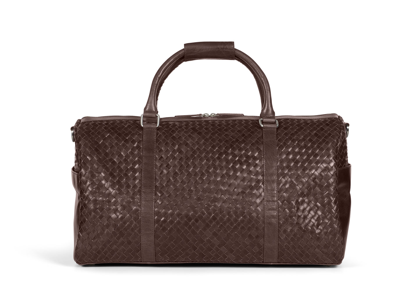 Braided Weekend Bag John Dark Brown