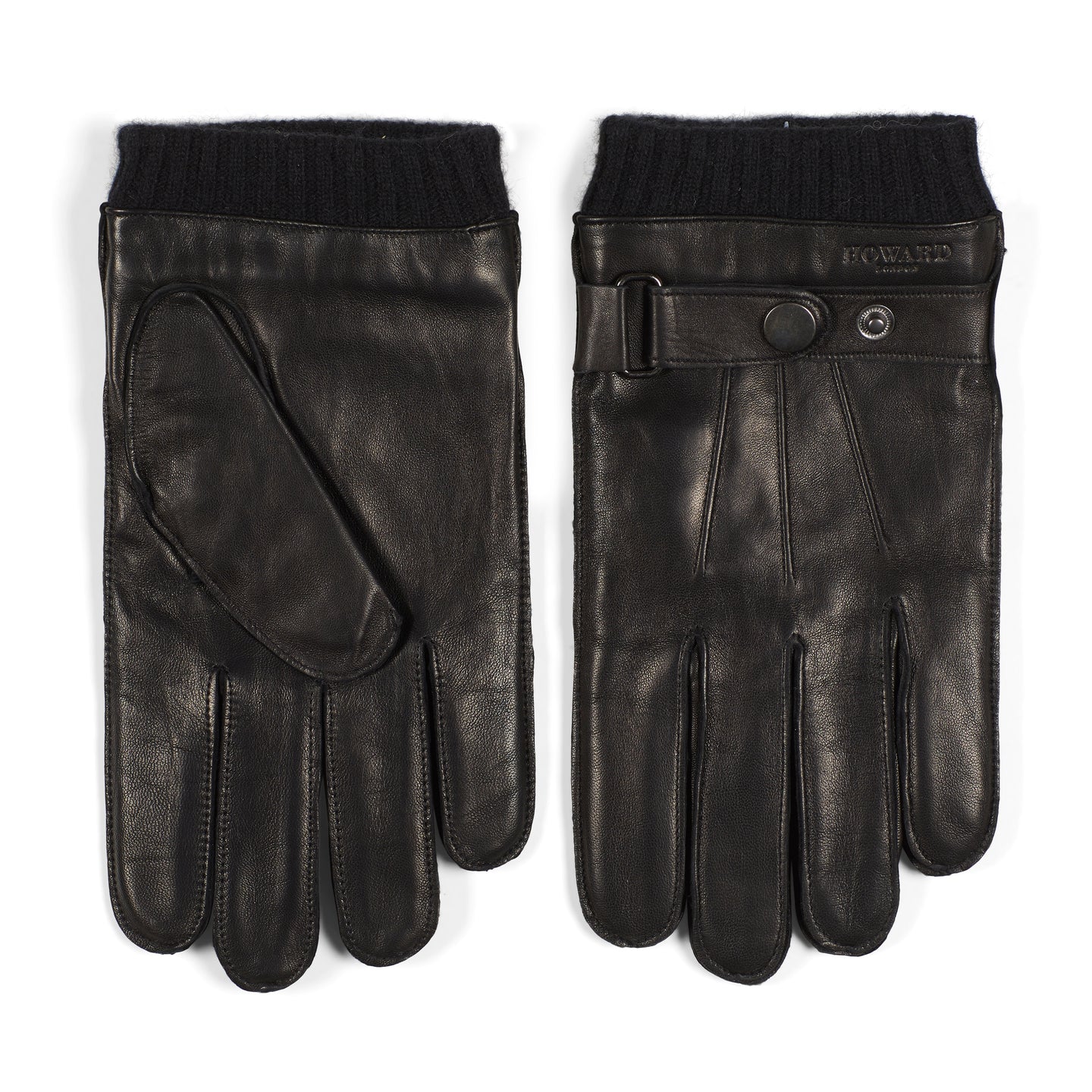 Leather Gloves Carl Black - Howard London