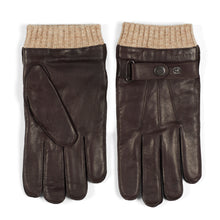 Load image into Gallery viewer, Leather Gloves Carl Dark Brown - Howard London
