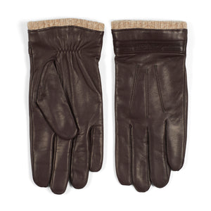 Leather Gloves Fred Dark Brown - Howard London