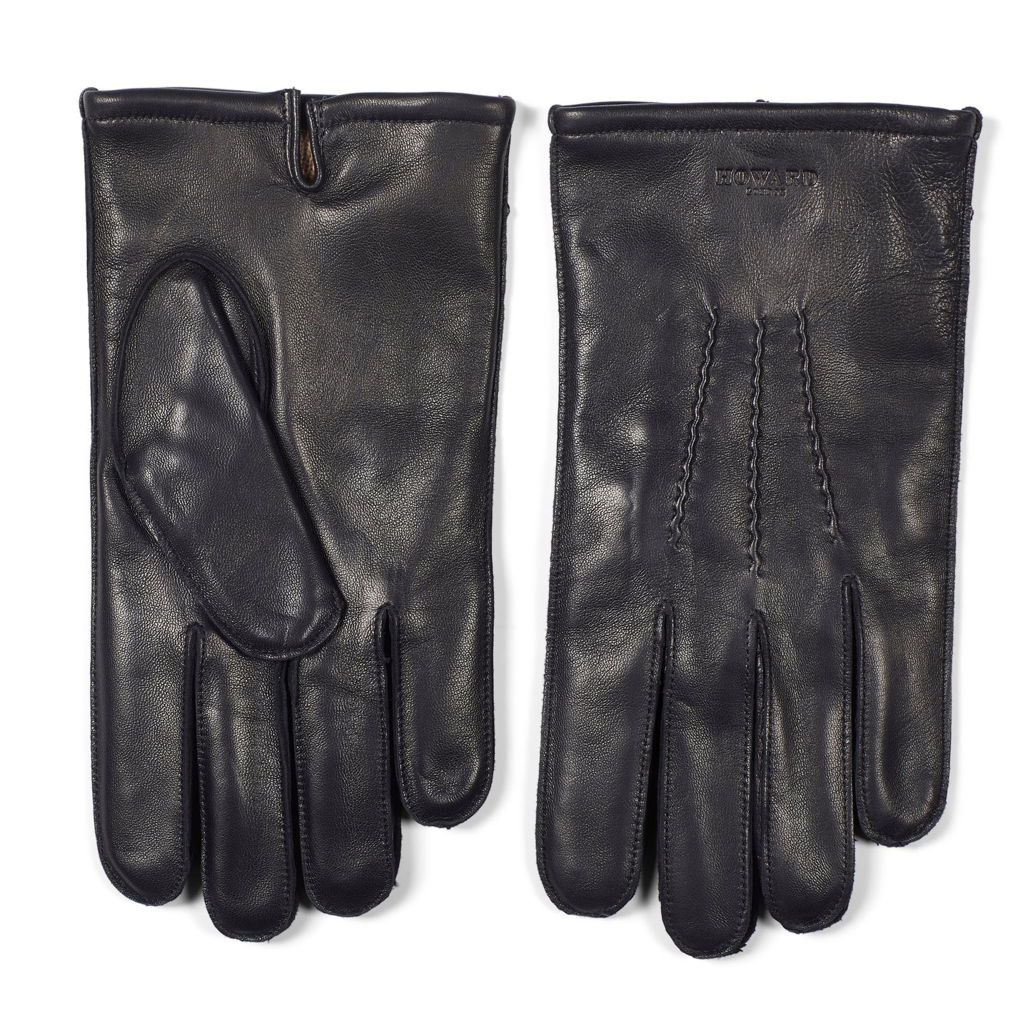 Leather Gloves William Navy - Howard London