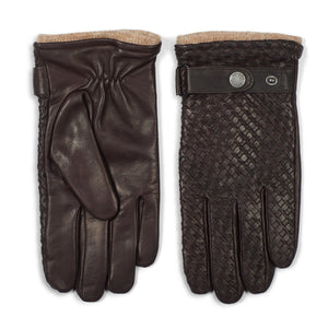 Leather Gloves Axel Dark Brown - Howard London