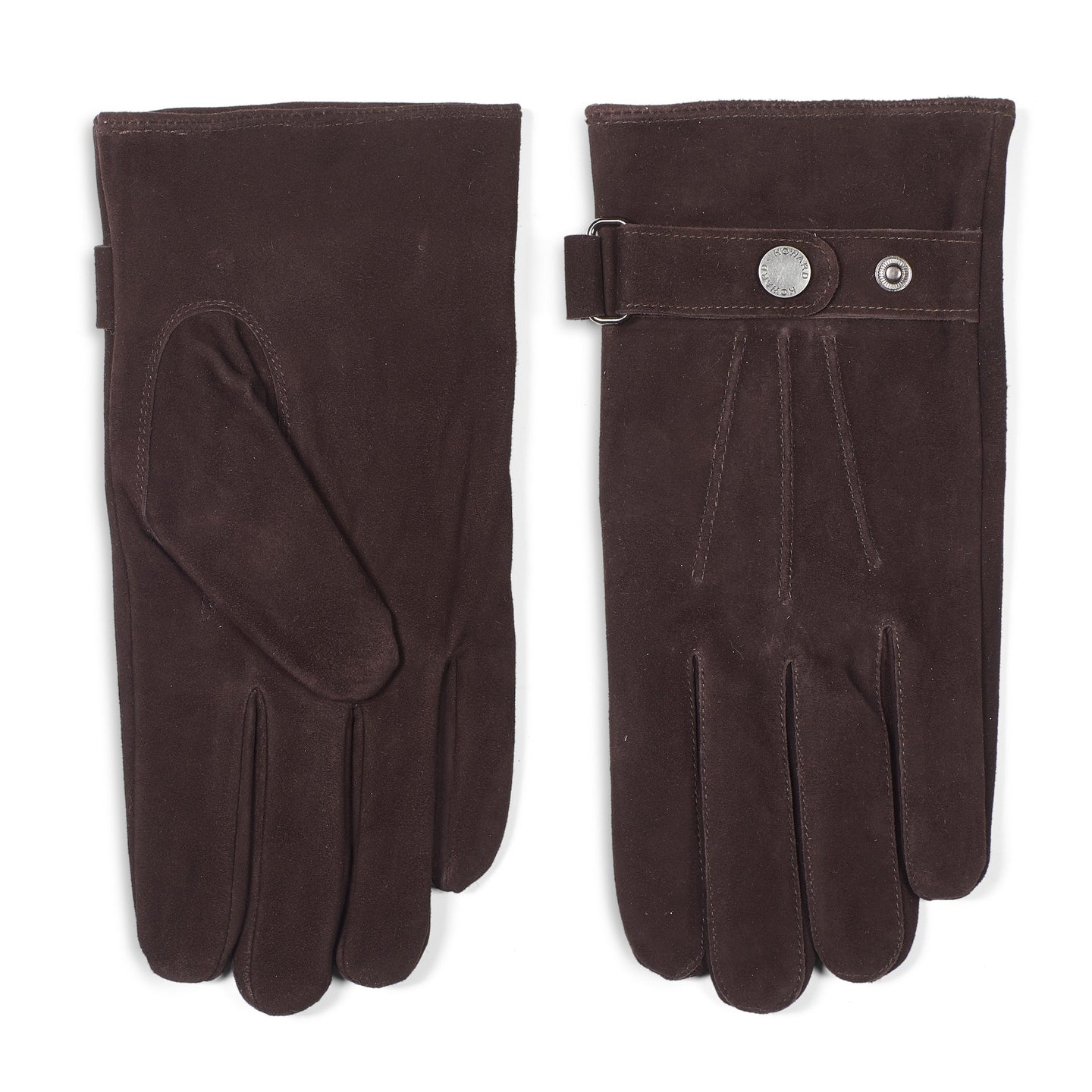 Leather Gloves Jacob Dark Brown - Howard London