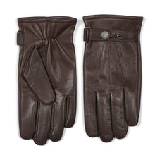 Load image into Gallery viewer, Deerskin Leather Gloves Jim Dark Brown - Howard London