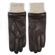Load image into Gallery viewer, Women&#39;s Leather Gloves Ella Dark Brown - Howard London