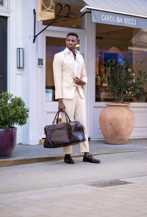 Weekend Bag Albert Dark Brown - Howard London