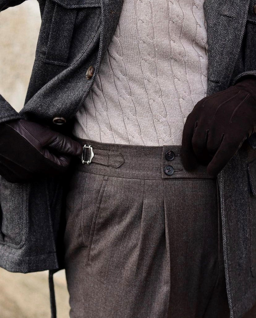 howard london handschuhe Leather Gloves Bob Dark Brown – Howard London